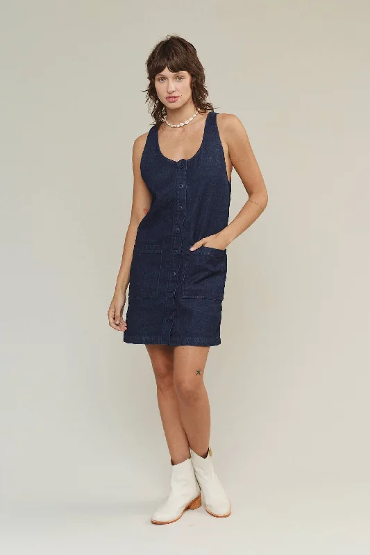 Denim Jumper Dress Country