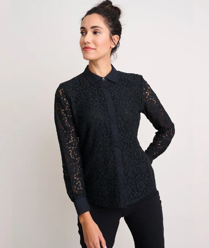 Cotton Blend Lace Holly Shirt Sporty Women's Tennis