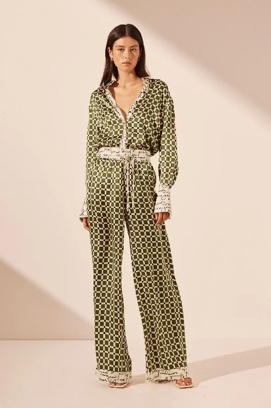 KAHLO SILK CONTRAST RELAXED PANT Bohemian Women's Free