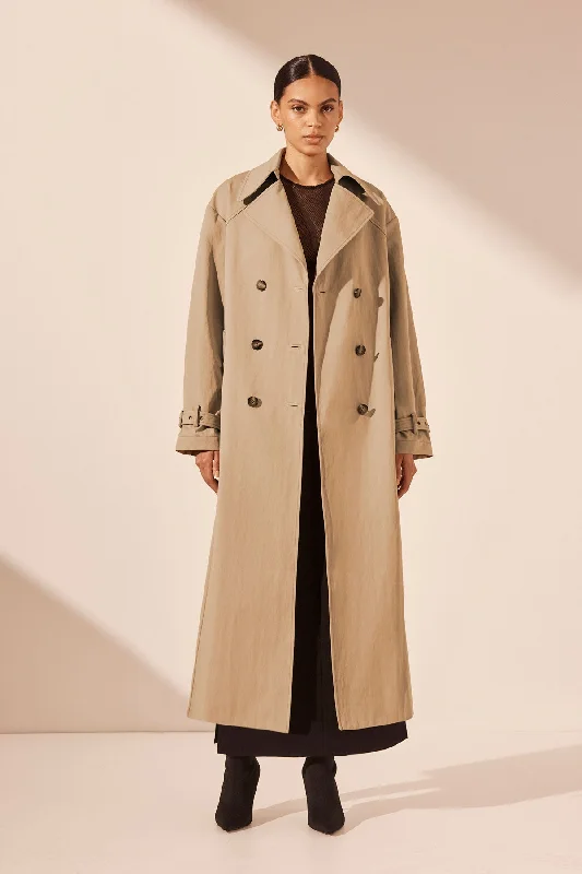 KAI TRENCH COAT - KHAKI BEIGE Vacation
