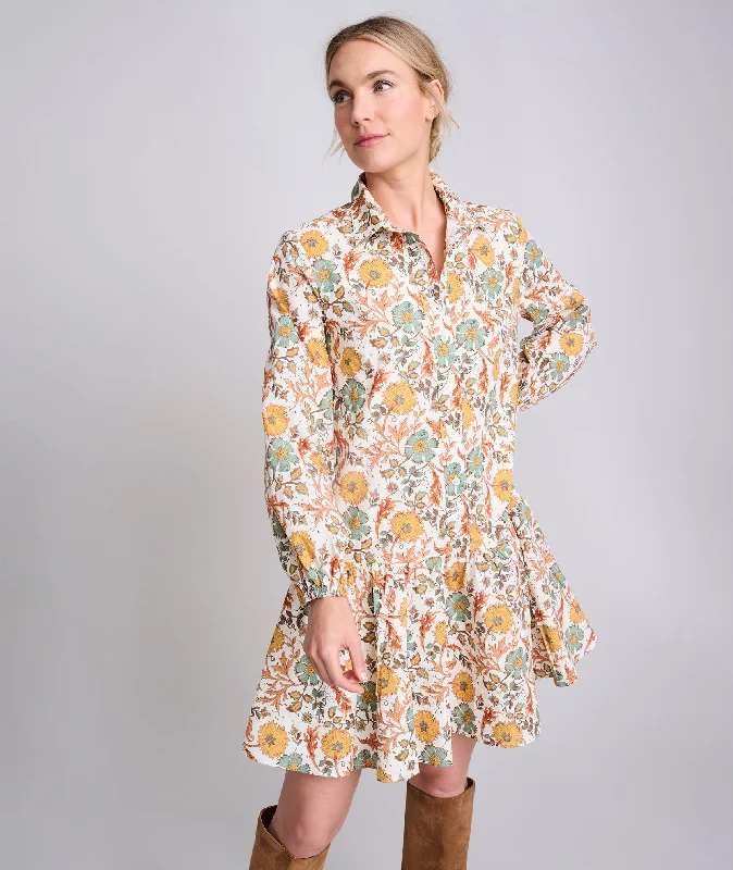 Cotton A-Line Maren Shirt Dress Modern Women's 