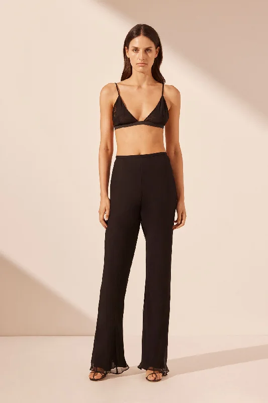 MIRA TRIANGLE BRALETTE - BLACK Edgy Women's Punk