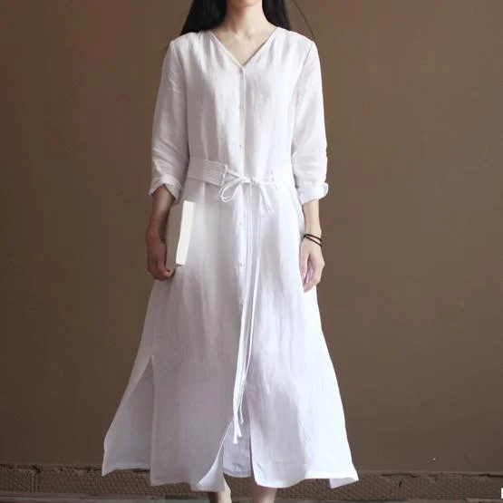 Nude linen dresses flowy linen maxi dress oversize linen clothing Elegant Women's Formal Nude linen dresses flowy linen maxi dress oversize linen clothing Elegant Women's Formal