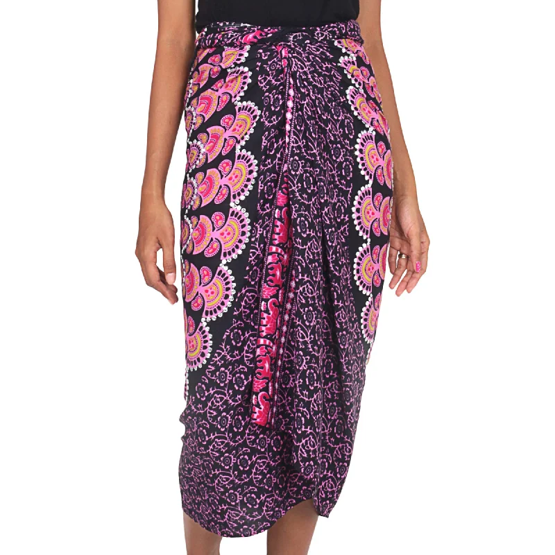 Pink Sunshine Beach Sarong Cashmere