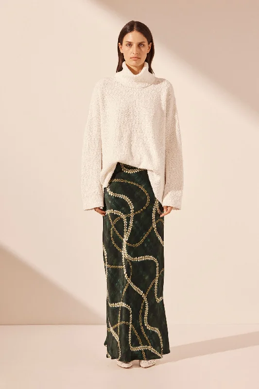 VAIANA ROLL NECK JUMPER - IVORY Sleek Women's 
