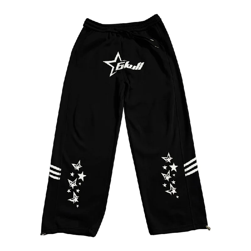 6Kull Puff Print Galaxy Sweat Pants Casual Women's Japanese 