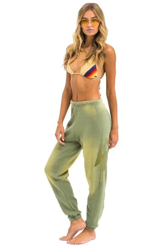 BOLT STITCH SWEATPANTS - FADED ARMY Cool Women's Skate