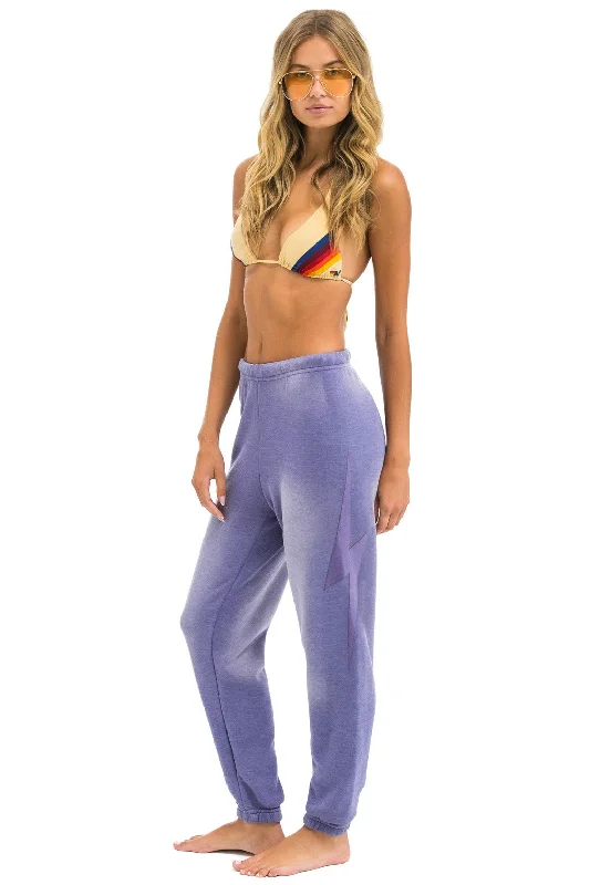 BOLT STITCH SWEATPANTS - FADED GRAPE Country