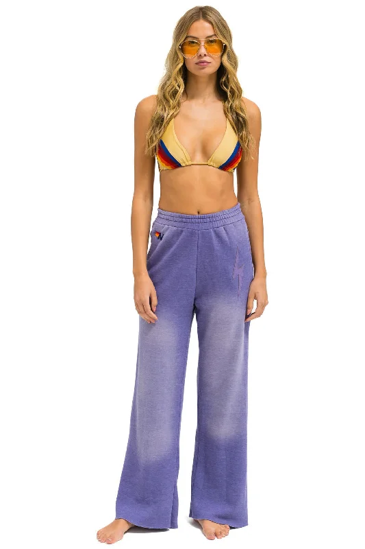BOLT STITCH WIDE LEG POCKET SWEATPANTS - FADED GRAPE Artistic Women's Avant - 