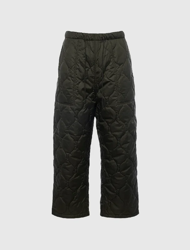 QUILTED PANTS Laid - back Women's Style
