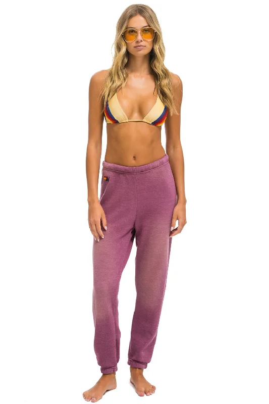 ESSENTIAL SWEATPANTS - FADED BERRY Cozy Women's Winter