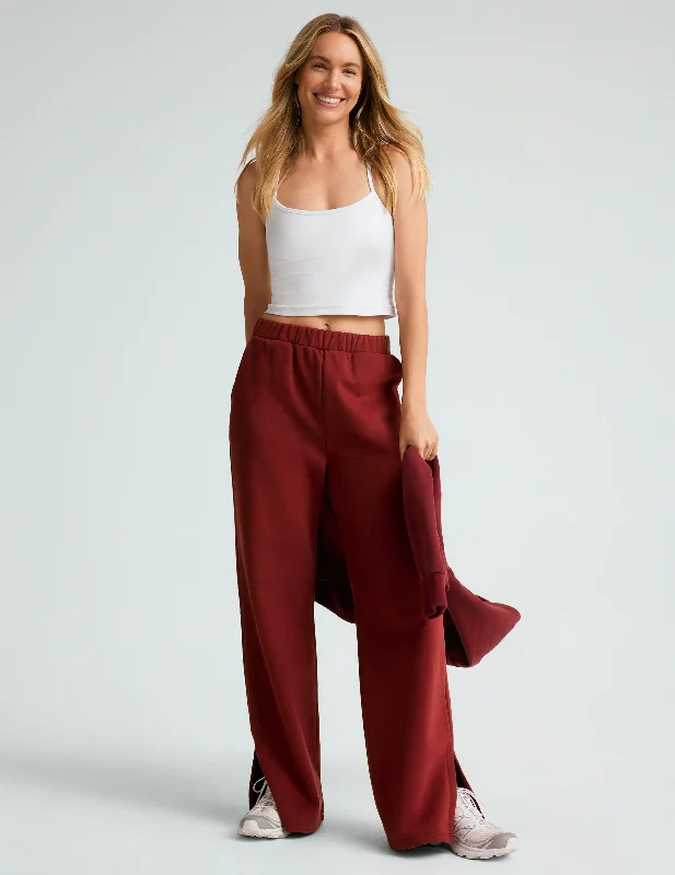LuxeFleece Wide Leg Pant Streetwear Style for 