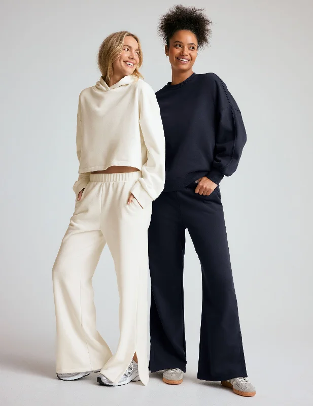 LuxeFleece Wide Leg Pant Hip Women's Retro