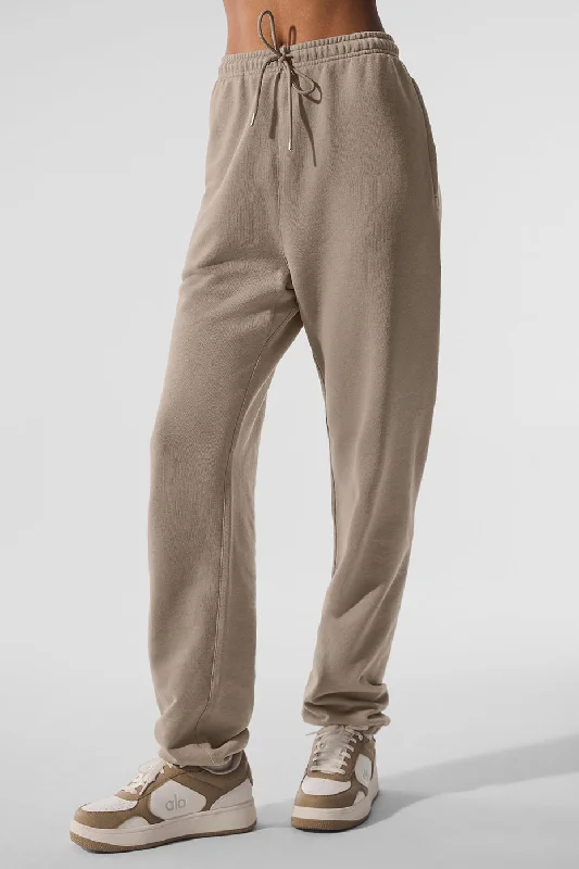 Chill Vintage Wash Sweatpant - Gravel Wash Refined Women's Classic 