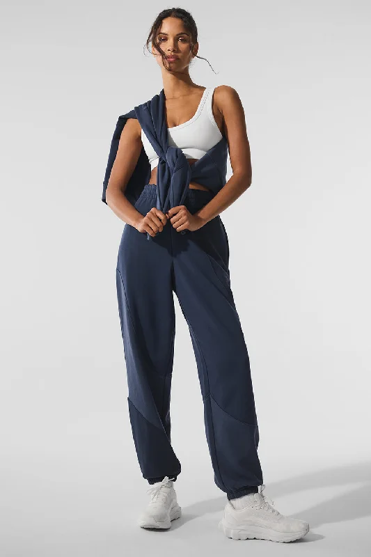 Make Waves Sweatpant - Navy Tonal Business